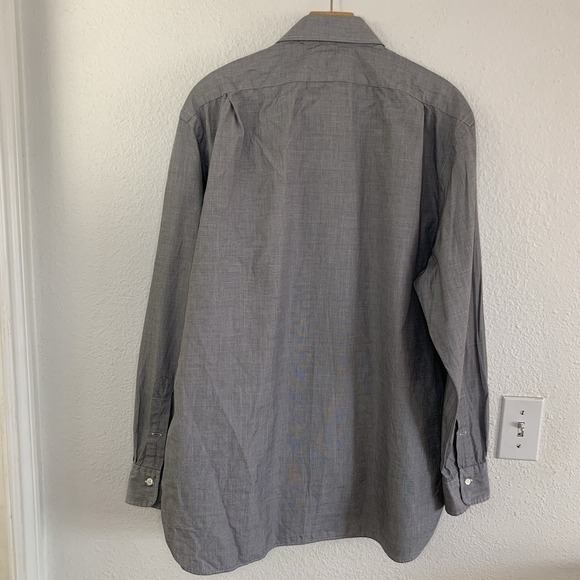 Polo Ralph Lauren Slim Fit Men's Gray Dress Shirt 17.5 34/35 - Picture 3 of 7